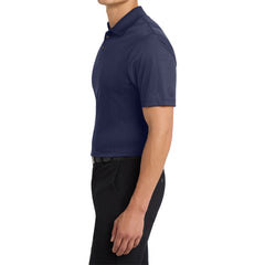 Mafoose Men's Performance Fine Jacquard Polo True Navy-Side
