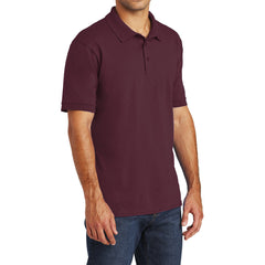 Mafoose Men's Core Blend Jersey Knit Pocket Polo Shirt Athletic Maroon