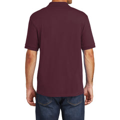 Mafoose Men's Core Blend Jersey Knit Pocket Polo Shirt Athletic Maroon