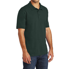 Mafoose Men's Core Blend Jersey Knit Pocket Polo Shirt Dark Green