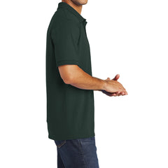 Mafoose Men's Core Blend Jersey Knit Pocket Polo Shirt Dark Green