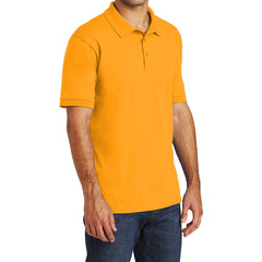 Mafoose Men's Core Blend Jersey Knit Pocket Polo Shirt Gold