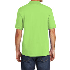 Mafoose Men's Core Blend Jersey Knit Pocket Polo Shirt Lime