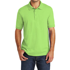 Mafoose Men's Core Blend Jersey Knit Pocket Polo Shirt Lime