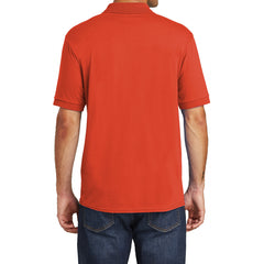 Mafoose Men's Core Blend Jersey Knit Pocket Polo Shirt Orange