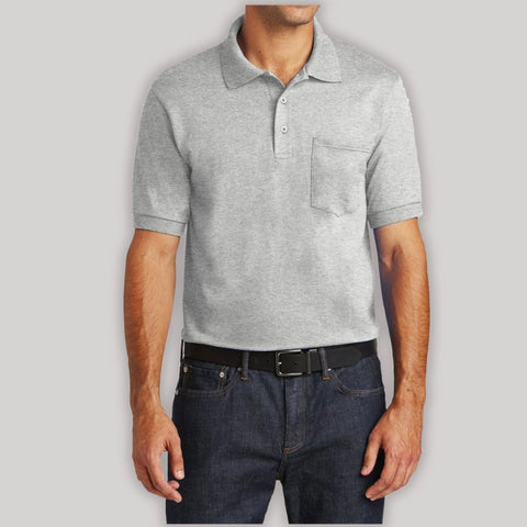 Men's Core Blend Jersey Knit Pocket Polo Shirt