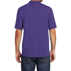 Mafoose Men's Core Blend Jersey Knit Pocket Polo Shirt Purple