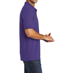 Mafoose Men's Core Blend Jersey Knit Pocket Polo Shirt Purple