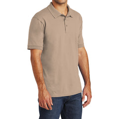 Mafoose Men's Core Blend Jersey Knit Pocket Polo Shirt Sand