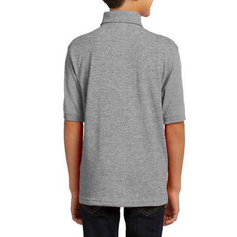 Youth Core Blend Easy Care, Stain-Release Finish Jersey Knit Polo