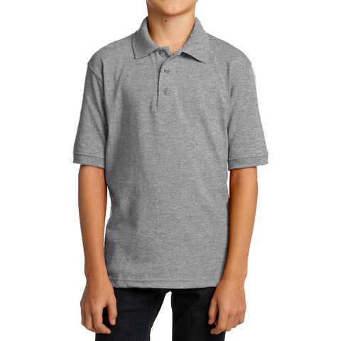 Youth Core Blend Easy Care, Stain-Release Finish Jersey Knit Polo