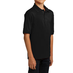 Youth Core Blend Easy Care, Stain-Release Finish Jersey Knit Polo