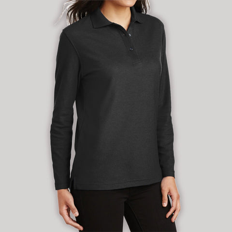 Women's Silk Touch Long Sleeve Polo