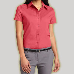 Women's Comfortable Short Sleeve Easy Care Shirt