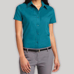 Women's Comfortable Short Sleeve Easy Care Shirt