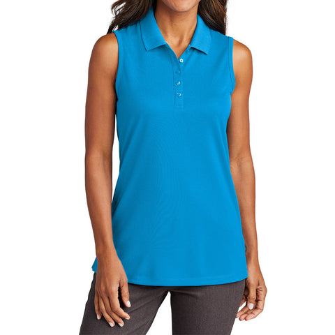 Women's Dry Zone Moisture-Wicking UV Micro-Mesh Sleeveless Polo