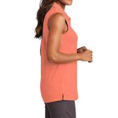 Women's Dry Zone Moisture-Wicking UV Micro-Mesh Sleeveless Polo