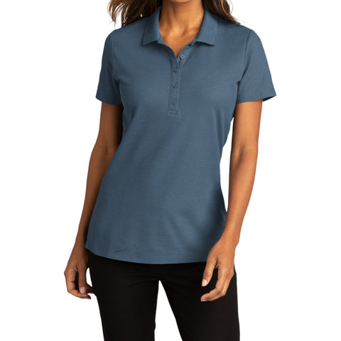 Womens Short Sleeve Easy Care SuperPro React Polo Shirt-Regatta Blue