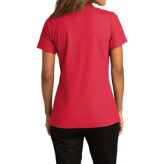 Womens Short Sleeve Easy Care SuperPro React Polo Shirt-Rich Red