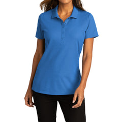 Womens Short Sleeve Easy Care SuperPro React Polo Shirt-Strong Blue