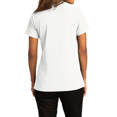 Womens Short Sleeve Easy Care SuperPro React Polo Shirt-White