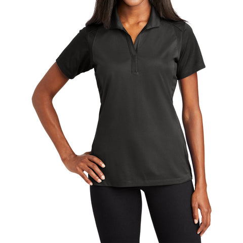 Women's Modern Colorblock Short Sleeve Micropique Sport-Wick Moisture-Wicking Polo