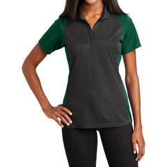 Women's Modern Colorblock Short Sleeve Micropique Sport-Wick Moisture-Wicking Polo