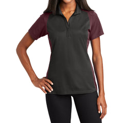 Women's Modern Colorblock Short Sleeve Micropique Sport-Wick Moisture-Wicking Polo
