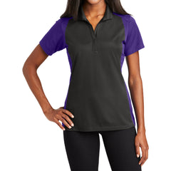 Women's Modern Colorblock Short Sleeve Micropique Sport-Wick Moisture-Wicking Polo