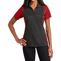 Women's Modern Colorblock Short Sleeve Micropique Sport-Wick Moisture-Wicking Polo