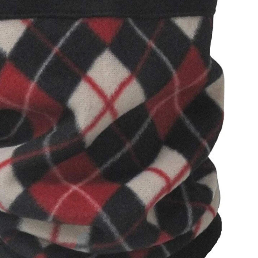 Winter Fleece Neck Gaiter Warmer For Men Women Skiing Face Mask Red