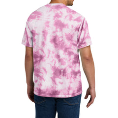 Men's Crystal Tie-Dye Tee Bright Pink