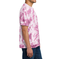 Men's Crystal Tie-Dye Tee Bright Pink
