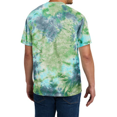 Men's Crystal Tie-Dye Tee Planet Earth Colorburst