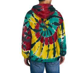 Men's Tie-Dye Pullover Vibrant & Comfortable Hooded Sweatshirt