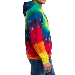 Men's Tie-Dye Pullover Vibrant & Comfortable Hooded Sweatshirt