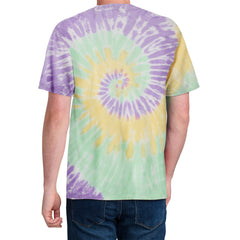 Men's Tie-Dye Tee - Mint Rainbow -  Back