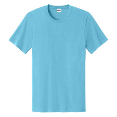 Men's Easy Cotton Tee Lightweight Soft and Comfortable Everyday Wear-AquaticBlue