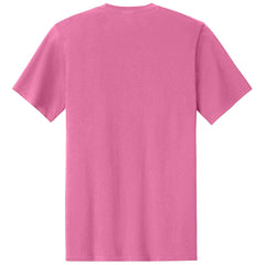 Men's Easy Cotton Tee Lightweight Soft and Comfortable Everyday Wear-Awareness Pink