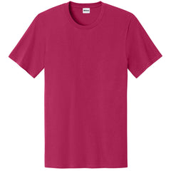 Men's Easy Cotton Tee Lightweight Soft and Comfortable Everyday Wear-Flush Pink