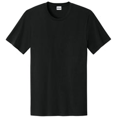 Men's Easy Cotton Tee Lightweight Soft and Comfortable Everyday Wear-Jet Black