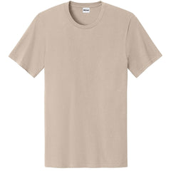 Men's Easy Cotton Tee Lightweight Soft and Comfortable Everyday Wear-Light Sand