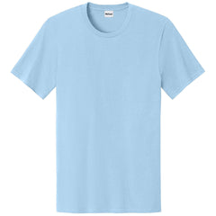 Men's Easy Cotton Tee Lightweight Soft and Comfortable Everyday Wear-Ice Blue