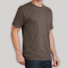 Core Cotton Tee - Heather Dark Chocolate Brown