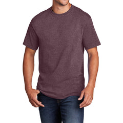 Core Cotton Tee - Heather Athletic Maroon