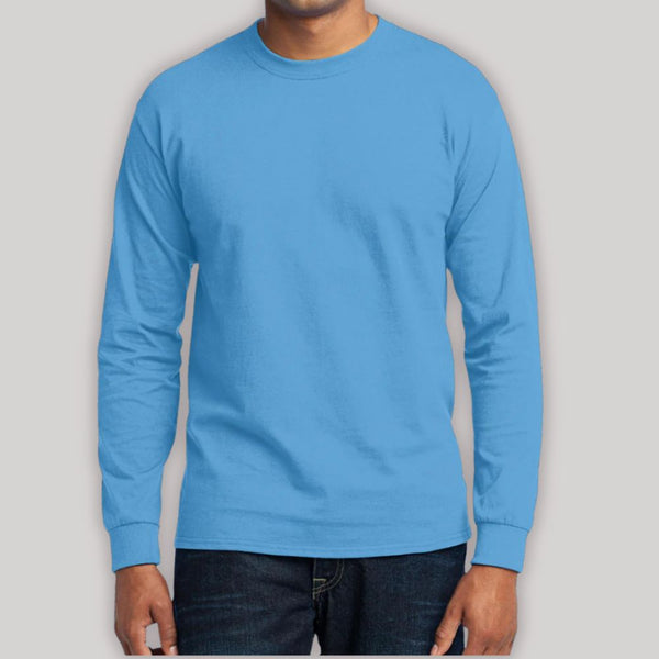 Men's Comfortable Long Sleeve Lightweight Core Blend T-shirt