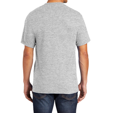 Men's 50/50 Cotton/Poly Tall Core Blend Pocket T-Shirt - Ash