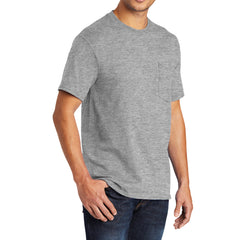 Men's 50/50 Cotton/Poly Tall Core Blend Pocket T-Shirt - Athletic Heather