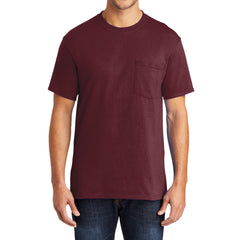 Men's 50/50 Cotton/Poly Tall Core Blend Pocket T-Shirt