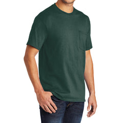 Men's 50/50 Cotton/Poly Tall Core Blend Pocket T-Shirt